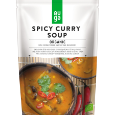 Auga bio vegán organikus fűszeres curry krémleves 400 g reform élelmiszer