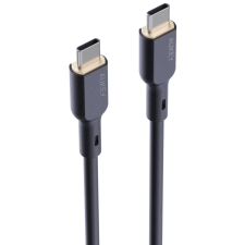 Aukey CB-SCC101 USB-C apa - USB-C apa 2.0 Adat és töltőkábel - Fekete (1m) kábel és adapter