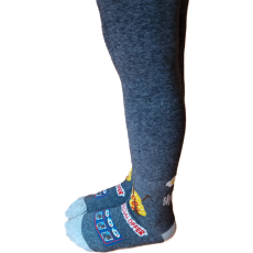 Aura Via Fiú harisnya hot-dog mintás 10-12 év