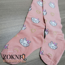 Aura Via LÁNY harisnyanadrág CICA mintás-rózsaszín 7-9 év gyerek harisnya