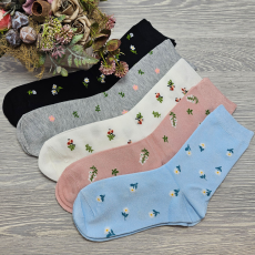 Aura Via Női bambusz zokni virág mintás NN10005 35-38