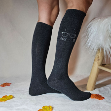 Aura Via Női köves szemüveges térdzokni 38-41 női zokni