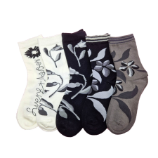 Aura Via Női zokni virág mintás 5 pár/cs 35-38 női zokni