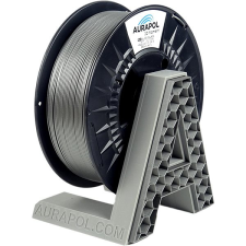 AURAPOL PLA 3D filament - ezüst, 1kg, 1,75mm, AURAPOL nyomtató kellék