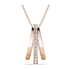 Aurielle -Swarovski kristályos nyaklánc díszdobozban - fehér nyaklánc