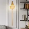  Aurora lámpa, 4xE14, Átmérő 34 cm, Magasság 150 cm, Arany, Fém