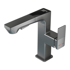 AUSTLER FH-3423 smart mosdó csaptelep - multifunkciós fej - vízhőfok kijelző (gun metal) csaptelep