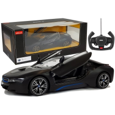  Autó R/C BMW i8 Rastar 1:14 fekete automata ajtó távirányítós modell