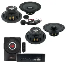  Autóhangszóró szett mélynyomóval Toyota Matrix 2003-2013 ESB 1000 340 W elektromos alkatrész