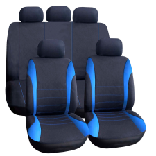  Autós üléshuzat szett - kék / fekete - 9 db-os - HSA006 ülésbetét, üléshuzat