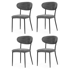 AUTRONIC CT-W1021 GREY2 étkezőszék szett, 4 db, szürke bútor