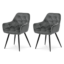 AUTRONIC DCH-421 GREY4 étkezőszék szett, 2 db, szürke bútor
