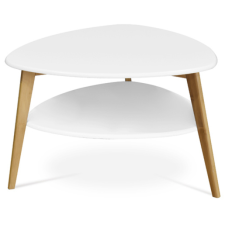  Autronic dohányzóasztal 78x50 cm MDF matt fehér AF-1192 WT bútor