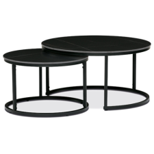 Autronic dohányzóasztal 80x43 cm kerámia fekete AHG-404 BK bútor