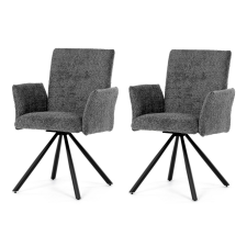 AUTRONIC Étkezőszék szett visszahúzható mechanizmussalDCH-W1117 GREY2, 2 db, szürke bútor