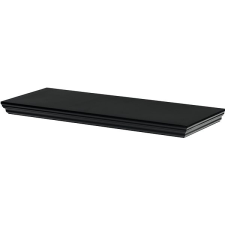 AUTRONIC Fali polc, 60 cm, MDF, fekete bútor