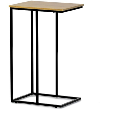 AUTRONIC Lerakóasztal, MDF asztallap, vadtölgy dekor, fekete fém bútor