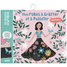 Auzou Karc- és csillámkép készítő - Színes ruhák kreatív játékszett kreatív és készségfejlesztő