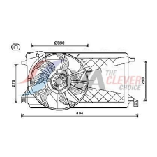 AVA QUALITY COOLING ventilátor, motorhűtés AVA QUALITY COOLING FD7563 autóalkatrész