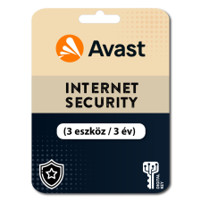 avast! Avast Internet Security (EU) (3 eszköz / 3 év) (Elektronikus licenc) karbantartó program