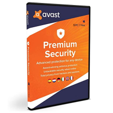  Avast Premium Security - 5 eszköz / 1 év  elektronikus licenc karbantartó program