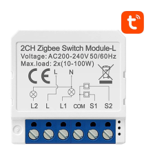 Avatto Smart Switch Module ZigBee Avatto LZWSM16-W2 No Neutral TUYA okos kiegészítő