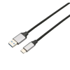AVAX CB301G STEELY USB-A - Type-C 60W 1,5m Cable Black/Grey