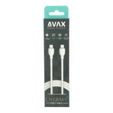 AVAX CB622 CREAMY+ USB-C kábel 1.5m fehér-rozéarany (CB622) kábel és adapter