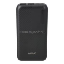 AVAX PB104B LIGHTY 10000mAh fekete powerbank (PB104B) power bank