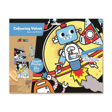 Avenir Kids Óriás bársonyszínező matricákkal, Világűr és a robotok Avenir kreatív és készségfejlesztő