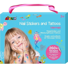 AVENIR Tetováló És Körömmatrica Készlet - Sellők (6920773382049) kreatív és készségfejlesztő