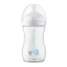 Avent Baba cumisüveg Avent Natural Response 260 ml s szeleppel Air Free elefánt cumisüveg
