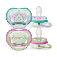 Avent Philips AVENT játszócumi Ultra Air éjszakai 0-6hó lányos 2db cumi