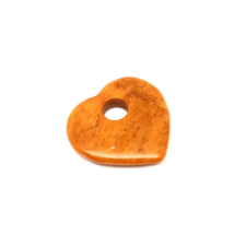 Aventurin sárga fánk szív 35x33mm medál