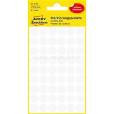 Avery 3145 12mm 270db-os fehér jelölőpont (AVERY_3145) etikett