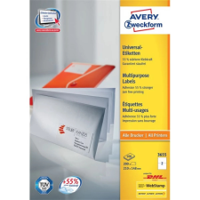 Avery 3655 210×148mm univerzális 200 darabos etikett etikett
