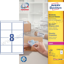 Avery 99,1 x 67,7mm fehér csomag címke / Avery L7165-100 etikett