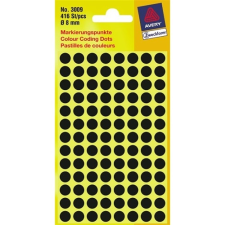 Avery ETIKETT AVERY 3009 JELÖLŐ 8MM FEKETE etikett