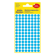 Avery Etikett AVERY 3011 jelölőpont 8mm kék 416 db/csomag etikett