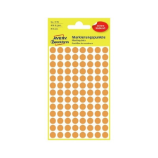Avery Etikett AVERY 3178 öntapadó jelölőpont neon sárga 8mm 416 jelölőpont/csomag etikett