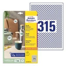 Avery Etikett AVERY L6019REV-25 10mm kör univerzális etikett