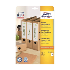 Avery Etikett AVERY LR4761-25 61x192mm iratrendező címke környezetbarát 120 címke/doboz 30 ív/doboz etikett