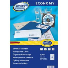 Avery Europe100 ELA001 38x21,2mm univerzális 6500db-os etikett (AVERY_ELA001) etikett