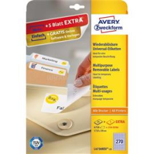 Avery L4730REV-25 17,8x10mm visszaszedhető 8100db-os etikett (AVERY_L4730REV-25) etikett