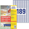 Avery L4731REV-65 25,4x10 mm visszaszedhető univerzális 50+15 lap 12285 db-os etikett (AVERY_L4731REV-65)