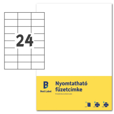 Avery ZF302-10 70x37mm nyomtatható fehér füzetcímke (ZF302-10) füzetcímke