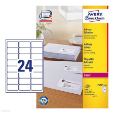 Avery zweckform Etikett címke címzés L7159-100 C6 borítékra QuickPEEL 63,5 x 33,9 mm etikett
