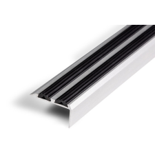 AVFloor Lépcső élvédő gumírozott csúszásmentesítő sarokprofil 100 cm fekete élvédő, sín, szegélyelem