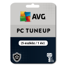 AVG PC TuneUp (5 eszköz / 1 év) (Elektronikus licenc) karbantartó program