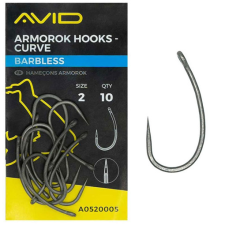  Avid Armorok Hooks- Curve Size 6 Barbless szakáll nélküli bojlis horog 10db (A0520007) horog